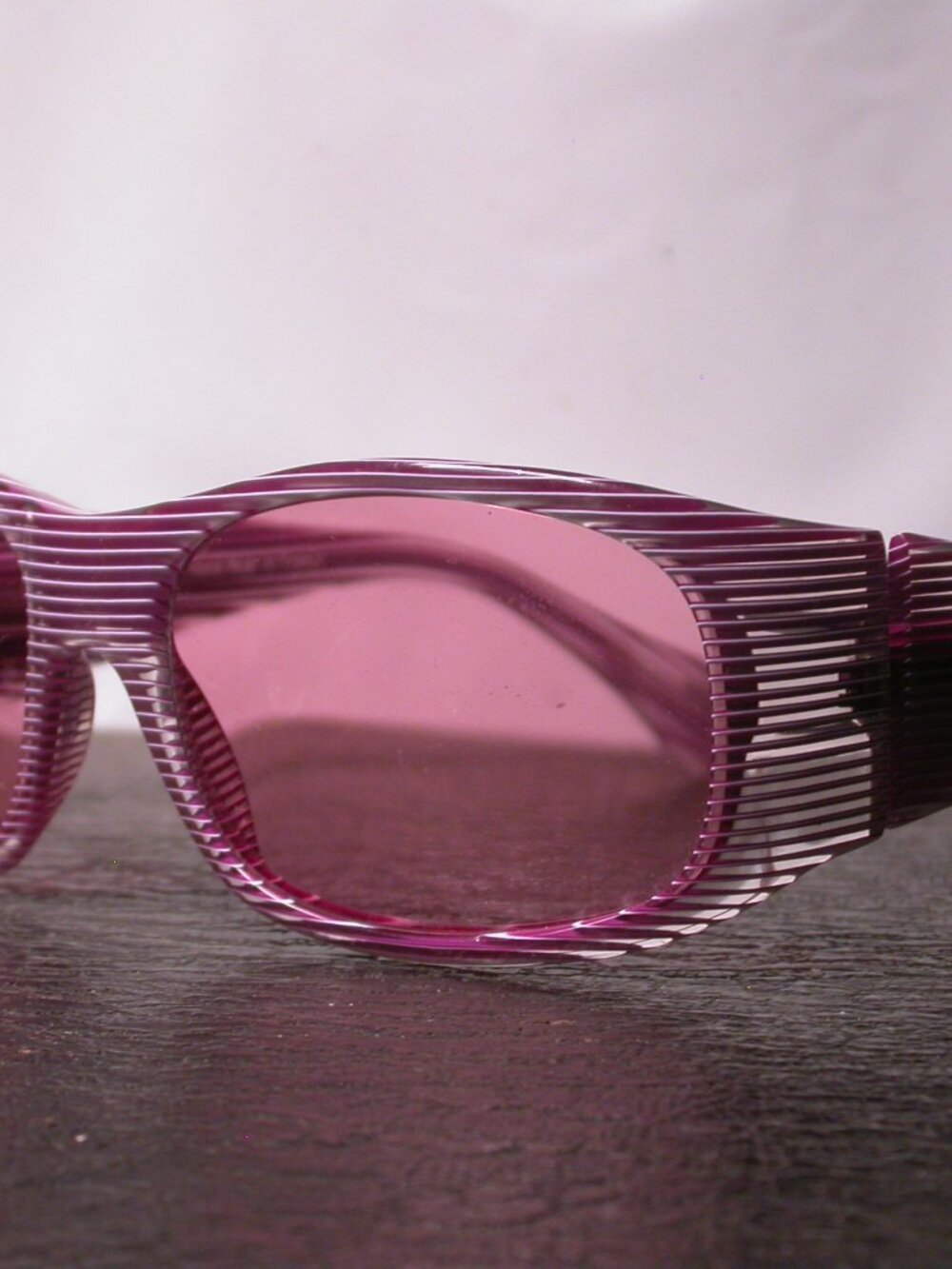 Vintage Alain Mikli Purple Stripe Sunglasses Made in France FRAME ONLY